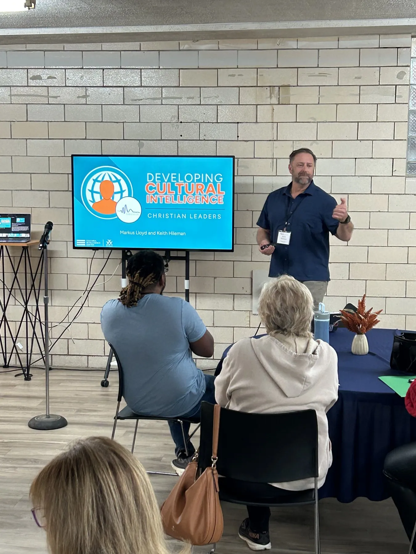 Keith Hileman leading a Cultural Intelligence workshop